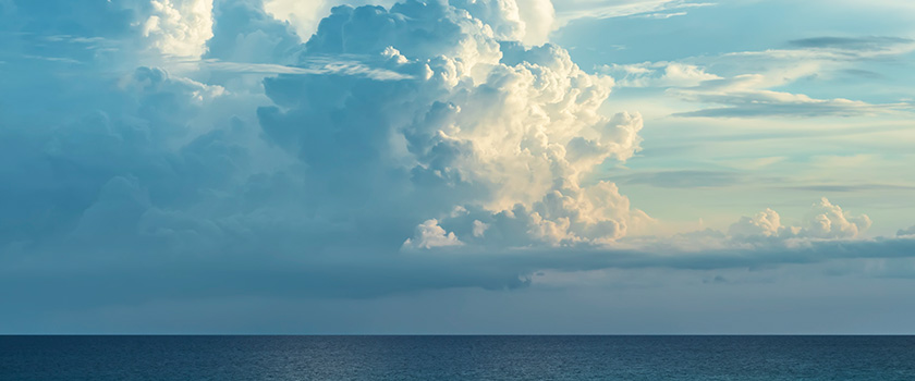 Clouds gathering on the horizon