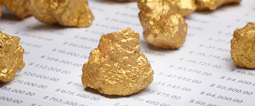 Positive event risks for gold