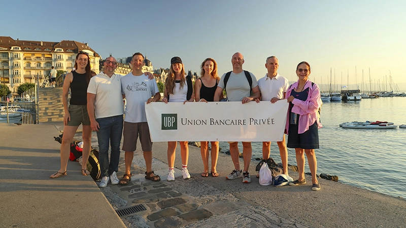 UBP team took the plunge for Swim4Lémanhope