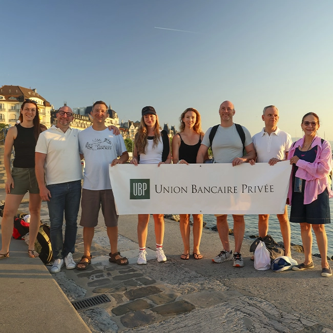 UBP team took the plunge for Swim4Lémanhope